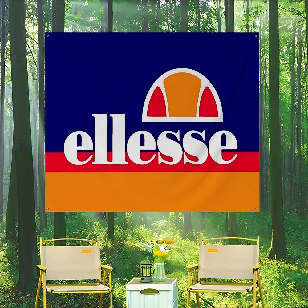 Commercial Printing Companies - E-Ellesseロゴ高度印刷商業広告旗会社パーティーバナー