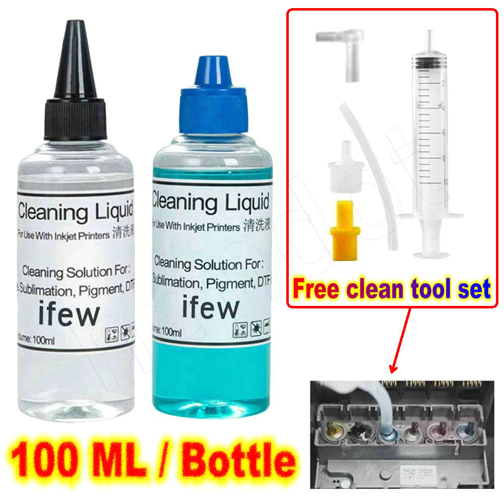 Print Head Cleaning Kit - インクジェットプリンターヘッドノズル洗浄液 エプソン、HP、ブラザー、キヤノン用 プリントヘッドクリーニングキット