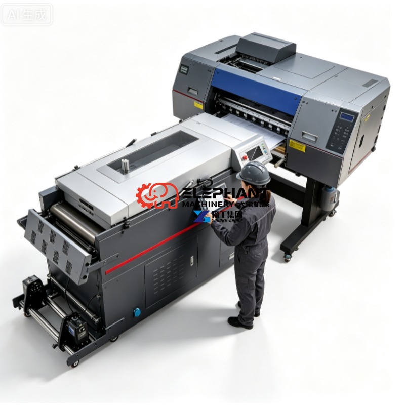 Commercial Printing Press Machine - 業務用DTF PETフィルムプリンター、対応ヒートプレス機、Tシャツカスタム、衣類熱転写印刷ショップ機器セット