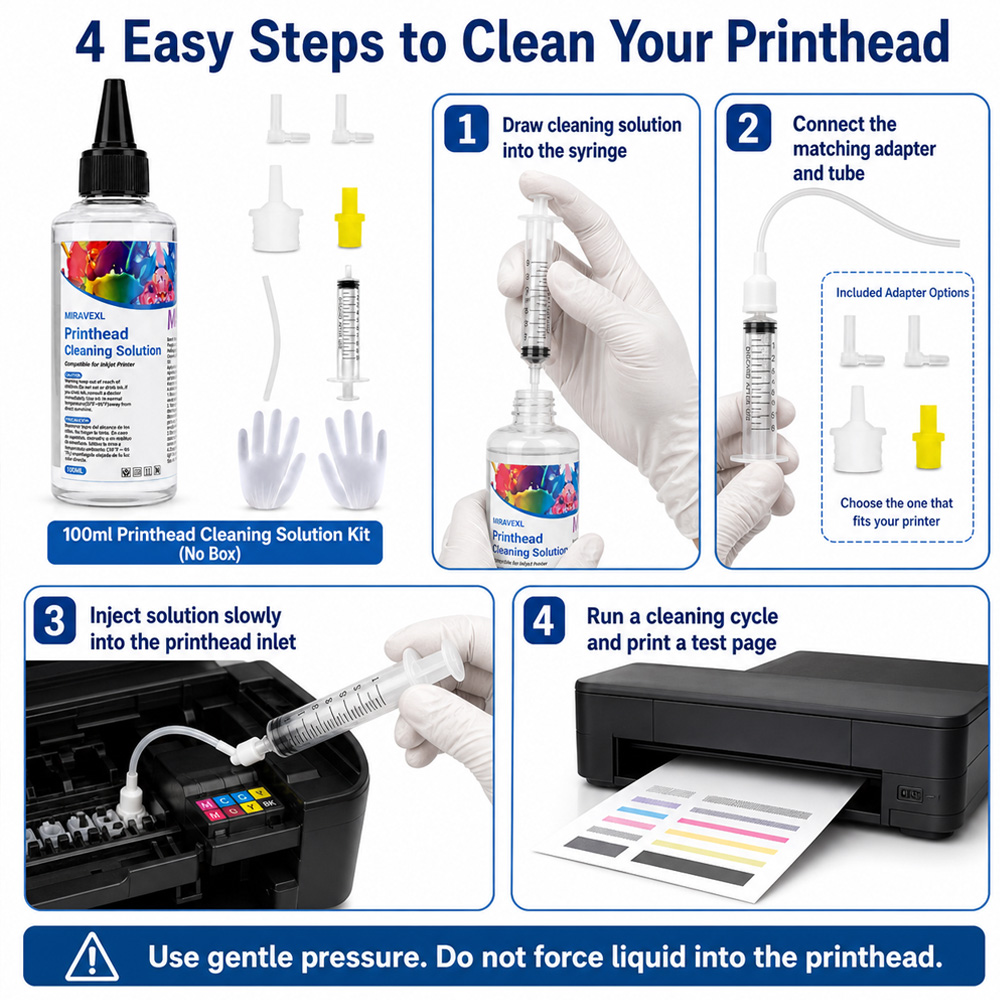MIRAVEXL プリントヘッドクリーニングソリューション  - Print Head Cleaning Kit のレビューと価格