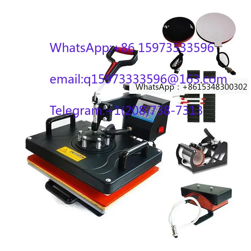 6 in 1複合型ヒートプレス転写機 家庭用・業務用昇華型ヒ - Commercial Printing Press Machine のレビューと価格