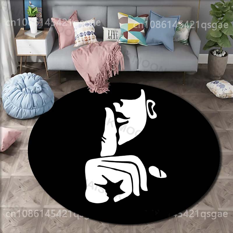 複数のサイズ展開、静音ジェスチャーのアイコンプリント入り丸型 - Commercial Printing Icon のレビューと価格