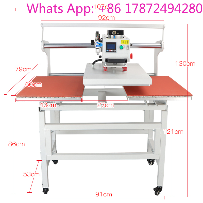 デュアル電動スライド式ホットスタンピングヒートプレス機（Tシ - Commercial Printing Press Machine のレビューと価格