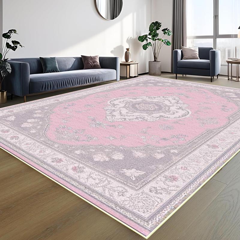 クラシックなペルシャ風スクロールプリントのエリアカーペット、 - Hall Commercial Printing のレビューと価格