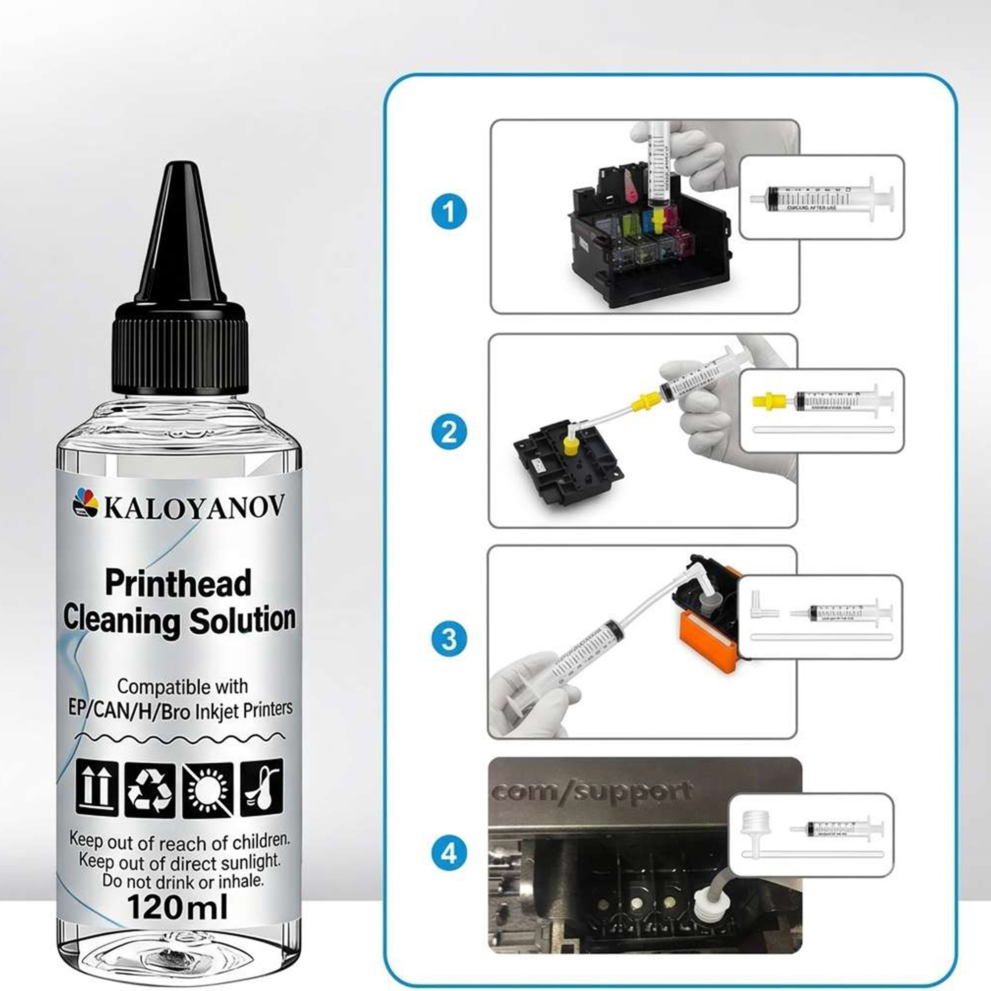 エプソン、HP、キヤノン、ブラザー用プロフェッショナルプリン - Print Head Cleaning Kit のレビューと価格