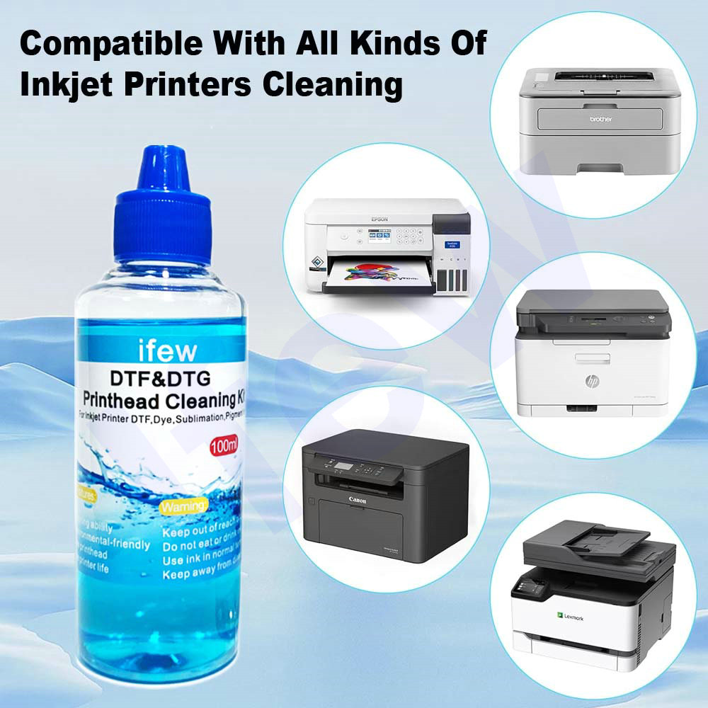 エプソン、HP、ブラザー、キヤノン用100MLインクジェット - Print Head Cleaning Kit のレビューと価格