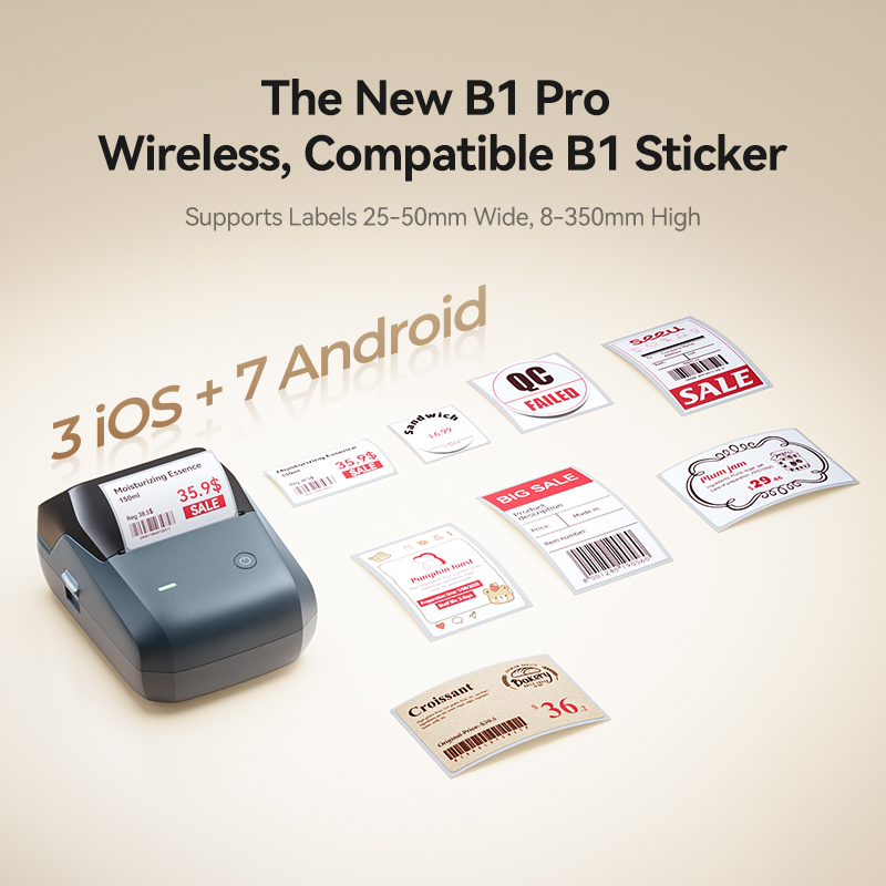 Niimbot B1 Proラベルプリンター 300 DPI - Commercial Printing Definition のレビューと価格