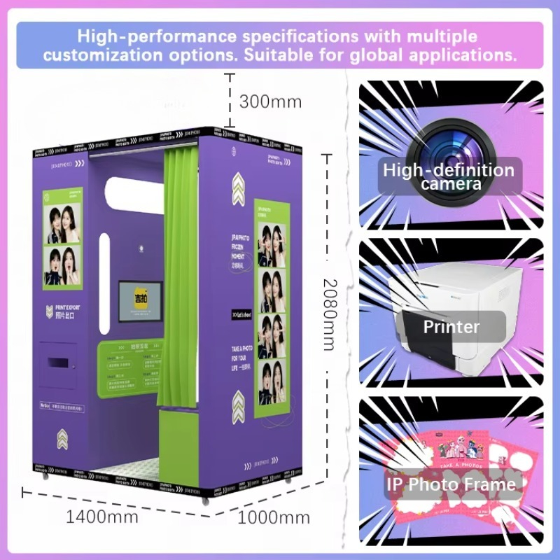 カスタマイズ可能なモバイルコイン式フォトブース、高画質インス - Commercial Printing Definition のレビューと価格